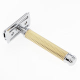 Maxbell Classic Manual Safety Razors Double Edge Shaver for Men Daily Shaving Golden
