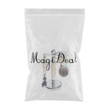 Maxbell Mens Shaving Kit Gift Set w/5 Layer Blade Razors Brush & Stand Holder Beige