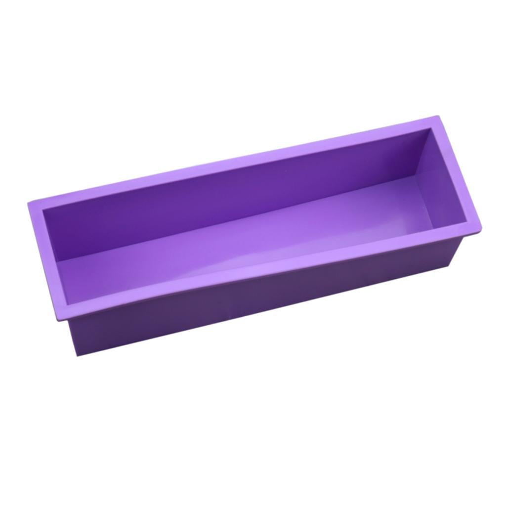 Maxbell Loaf Soap Mold Silicone DIY Cold Processing Tools Cake Baking Toast Purple - Aladdin Shoppers