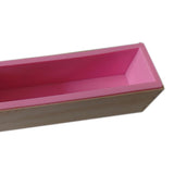 Max Maxb Flexible Rectangular Soap Silicone Loaf Mold Wood Box for 32oz Soap  Pink