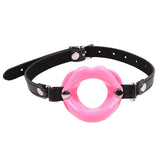 Maxbell Open Mouth Gag Lip w/ Strap O-Ring Lip Restraint Kit Costume Toys Pink