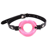 Maxbell Open Mouth Gag Lip w/ Strap O-Ring Lip Restraint Kit Costume Toys Pink