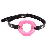 Maxbell Open Mouth Gag Lip w/ Strap O-Ring Lip Restraint Kit Costume Toys Pink