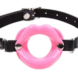 Maxbell Open Mouth Gag Lip w/ Strap O-Ring Lip Restraint Kit Costume Toys Pink