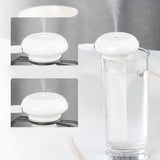 USB Mini Portable Water Bottle Cap Air Humidifier for Home Office Car White