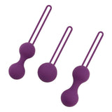 Maxbell Silicone Kegel Ben Wa Ball Muscle Pelvic Floor Trainer Vaginal Massager Purple