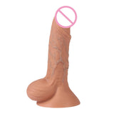 Maxbell Silicone Realistic Male Penis w/Suction Cup Female Sex Toy Waterproof 19.5cm