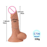 Maxbell Silicone Realistic Male Penis w/Suction Cup Female Sex Toy Waterproof 19.5cm