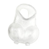 Maxbell Penis Rings Chastity Cage Delay Sleeve Reusable Scrotum Case Restraint Clear