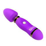Maxbell Portable 12 speeds Female Personal Wand Couple Massager Vibrator Purple