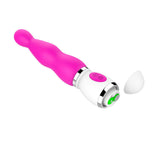 Max Maxb 12 Frequency Women Vibrator Massager Smooth Silcione Massage Wand Stick Purple 02