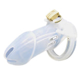 Maxbell Silicone Male Men's Locking Chastity Device Cage w/5 Sizes Rings &Lock Clear