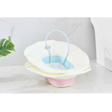 Foldable PVC Sitz Bath Tub w/Sprayer Perineal Hemorrhoidal Relief Pink