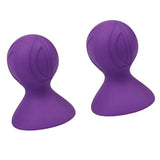 Maxbell 1 Pair Silicone Nipple Sucker Pump Breast Massager Enhancer Pump Purple