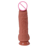 Maxbell Bendable Realsitic Male Penis Women G-spot Anal Massager w/Suction Cup 24cm