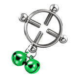 Maxbell Stainless Steel Adjustable Nipple Clamp Metal Breast Clip Sex Toy Green