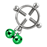 Maxbell Stainless Steel Adjustable Nipple Clamp Metal Breast Clip Sex Toy Green