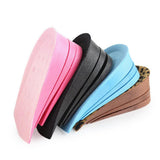 Maxbell PVC Height Increase Insoles Elevator Taller Shoes Inserts For Men Women Black
