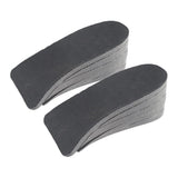Maxbell PVC Height Increase Insoles Elevator Taller Shoes Inserts For Men Women Black