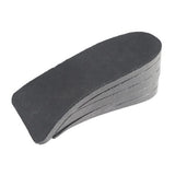 Maxbell PVC Height Increase Insoles Elevator Taller Shoes Inserts For Men Women Black