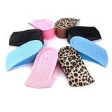 Maxbell PVC Height Increase Insoles Elevator Taller Shoes Inserts For Men Women Pink