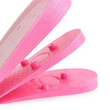 Maxbell PVC Height Increase Insoles Elevator Taller Shoes Inserts For Men Women Pink