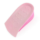 Maxbell PVC Height Increase Insoles Elevator Taller Shoes Inserts For Men Women Pink