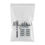 Maxbell Manual Beard Shaver Razors Hair Shaving Trimmer + 12 Pcs 3 Layer Blade Heads