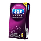 Maxbell 10Pcs Man Latex Condoms Sensitive Ribbed Dotted G-spot Lubricated Condoms 01