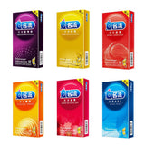 Maxbell 10Pcs Man Latex Condoms Sensitive Ribbed Dotted G-spot Lubricated Condoms 01