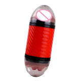 Maxbell Male Masturbation Cup Realistic Oral & Vagina Double Head Exerciser Red