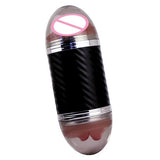 Maxbell Male Masturbation Cup Realistic Oral & Vagina Double Head Exerciser Black