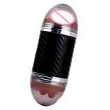 Maxbell Male Masturbation Cup Realistic Oral & Vagina Double Head Exerciser Black