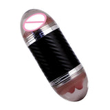 Maxbell Male Masturbation Cup Realistic Oral & Vagina Double Head Exerciser Black