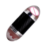 Maxbell Male Masturbation Cup Realistic Oral & Vagina Double Head Exerciser Black