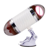 Maxbell Male Masturbation Cup Realistic Oral & Vagina Double Heads Exerciser White