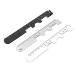 Maxbell Stainless steel PD Ruler Pupil Distance Meter Eye Ophthalmic Tool White