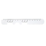 Maxbell Stainless steel PD Ruler Pupil Distance Meter Eye Ophthalmic Tool White