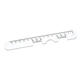 Maxbell Stainless steel PD Ruler Pupil Distance Meter Eye Ophthalmic Tool White