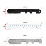 Maxbell Stainless steel PD Ruler Pupil Distance Meter Eye Ophthalmic Tool White