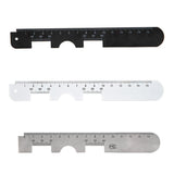 Maxbell Stainless steel PD Ruler Pupil Distance Meter Eye Ophthalmic Tool White