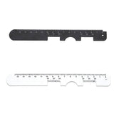 Maxbell Stainless steel PD Ruler Pupil Distance Meter Eye Ophthalmic Tool White