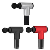 Maxbell 4 Head/Speed Massage Gun Deep Tissue Massager Muscle Relaxing Machine Silver