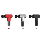 Maxbell 4 Head/Speed Massage Gun Deep Tissue Massager Muscle Relaxing Machine Silver