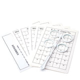 Maxbell +/- 0.50 to +/- 4.00 Optical Plastic Flip Lens Instrument White ±400