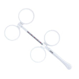 Maxbell +/- 0.50 to +/- 4.00 Optical Plastic Flip Lens Instrument White ±400