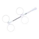 Maxbell +/- 0.50 to +/- 4.00 Optical Plastic Flip Lens Instrument White ±400