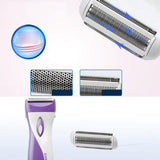 Maxbell Women's Electric Shaver Razors Bikini Trimmer Clippers Rechargeable  Purple