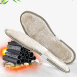 Maxbell Warm Plush Bamboo Charcoal Insoles Shoe Pads for Men Women Shoes Boot 35-36