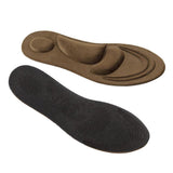 Maxbell 4D Soft Sponge Pain Relief Women Foot Massage Arch Insoles Shoe Insert Brown